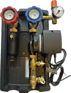 Solarstation Pumpengruppe mit Durchflussregler 2-12 Liter