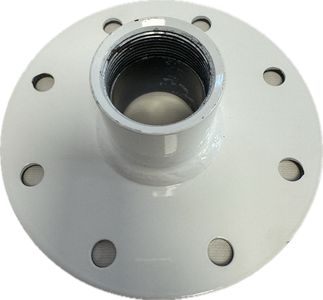 Gewindeflansch mit Dichtung für Einschraubheizkörper, 180 mm